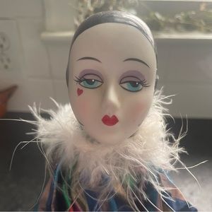 Vintage porcelain jester doll